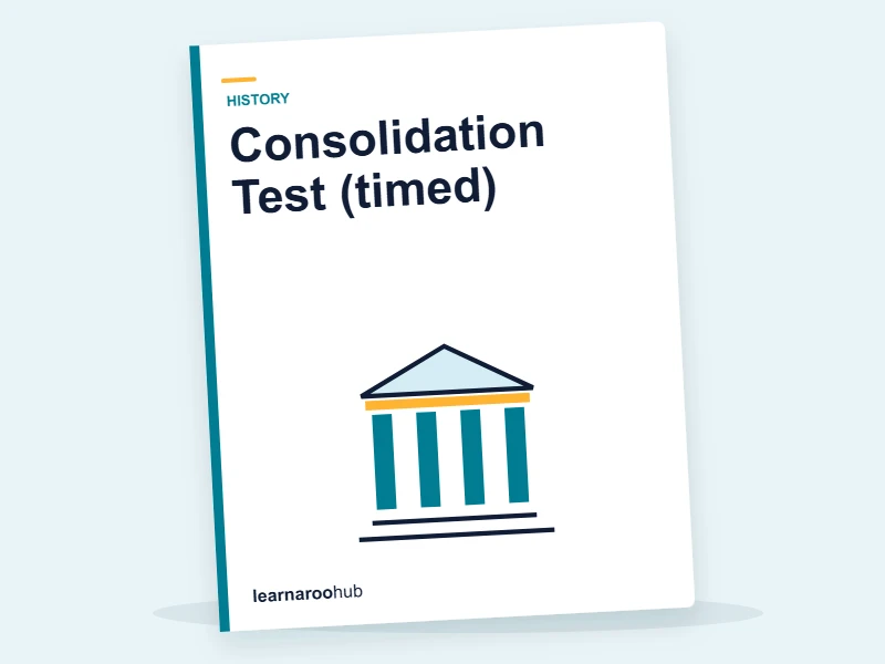 GCSE History — Module 7: Consolidation Test (timed) — quiz cover