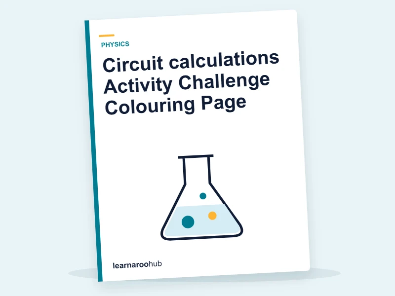 Circuit calculations Activity Challenge Colouring Page — colouring sheets cover
