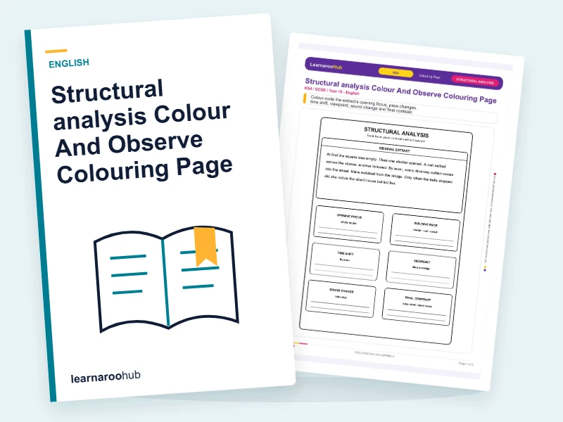 Structural analysis Colour And Observe Colouring Page — colouring sheets cover