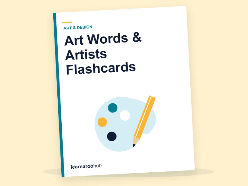 Art Words & Artists Flashcards — flashcard deck cover