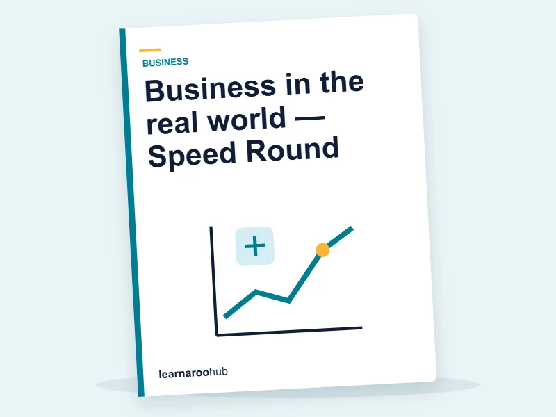 Business in the real world — Speed Round — quiz cover