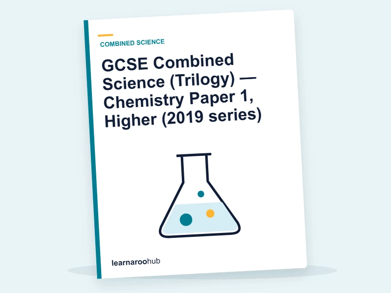 GCSE Combined Science (Trilogy) — Chemistry Paper 1, Higher (2019 series) — mock practice paper cover