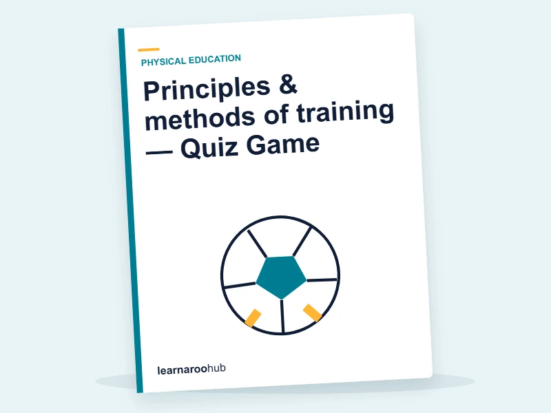 Principles & methods of training — Quiz Game — quiz cover