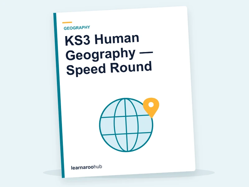 KS3 Human Geography — Speed Round — quiz cover