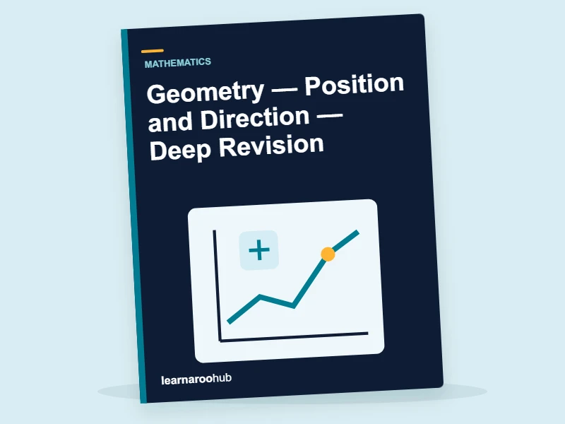 KS1 Mathematics: Geometry — Position and Direction — Deep Revision — activity book cover