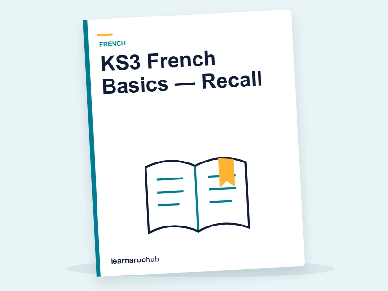 KS3 French Basics — Recall — quiz cover