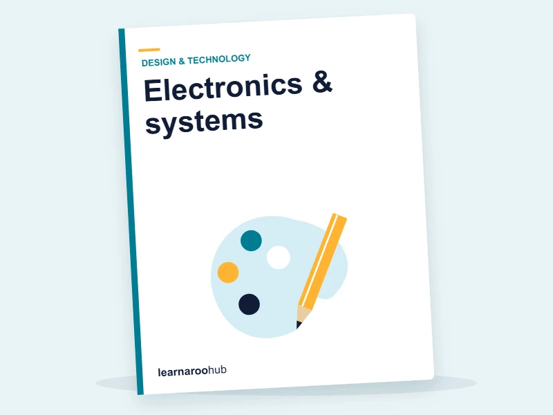 KS3 D&T — Module 5: Electronics & systems — e-learning module cover