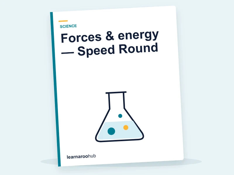 Forces & energy — Speed Round — quiz cover