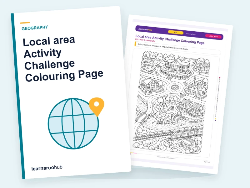 Local area Activity Challenge Colouring Page — colouring sheets cover