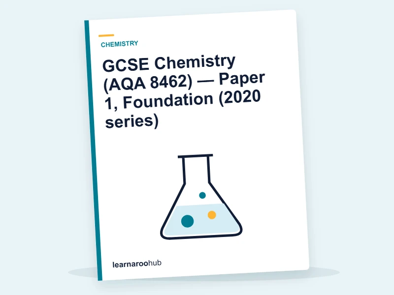 GCSE Chemistry (AQA 8462) — Paper 1, Foundation (2020 series) — mock practice paper cover