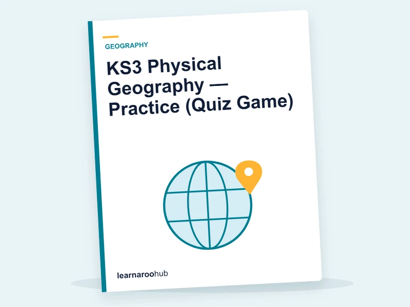 KS3 Physical Geography — Practice (Quiz Game) — quiz cover