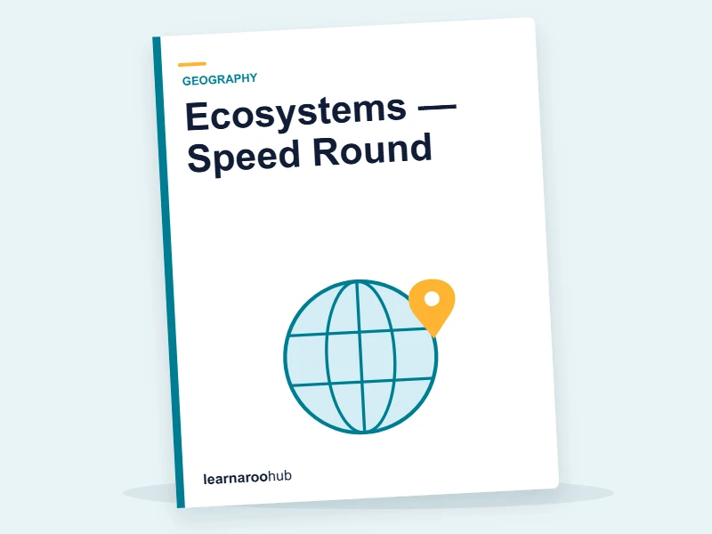 Ecosystems — Speed Round — quiz cover