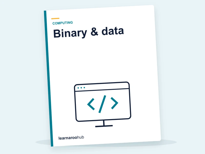 KS3 Computing — Module 2: Binary & data — e-learning module cover
