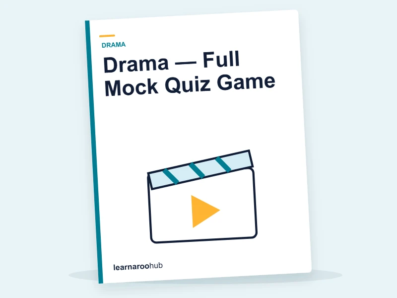 Drama — Full Mock Quiz Game — quiz cover