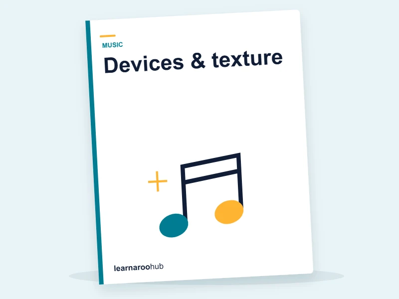 GCSE Music — Module 4: Devices & texture — e-learning module cover