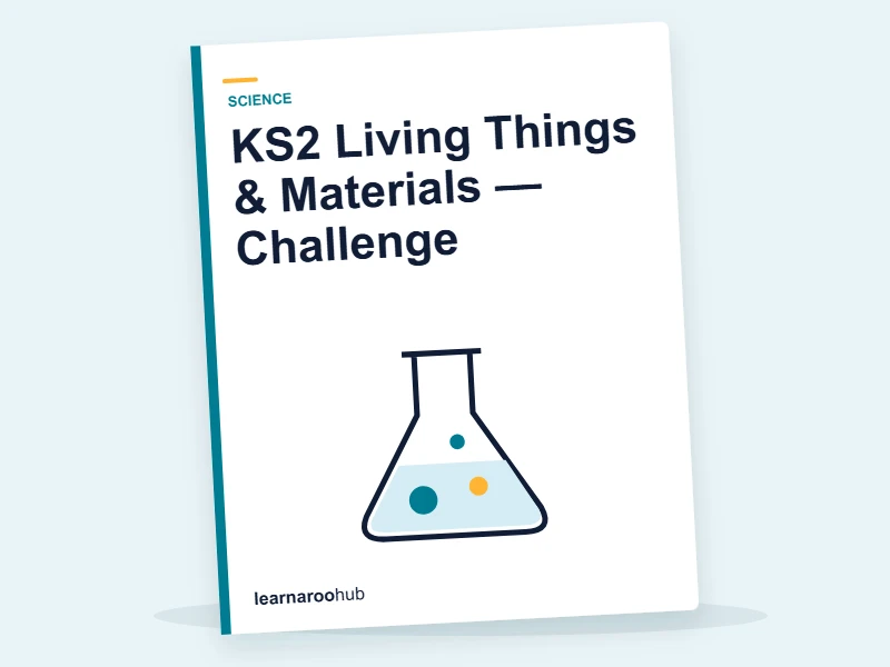 KS2 Living Things & Materials — Challenge — quiz cover