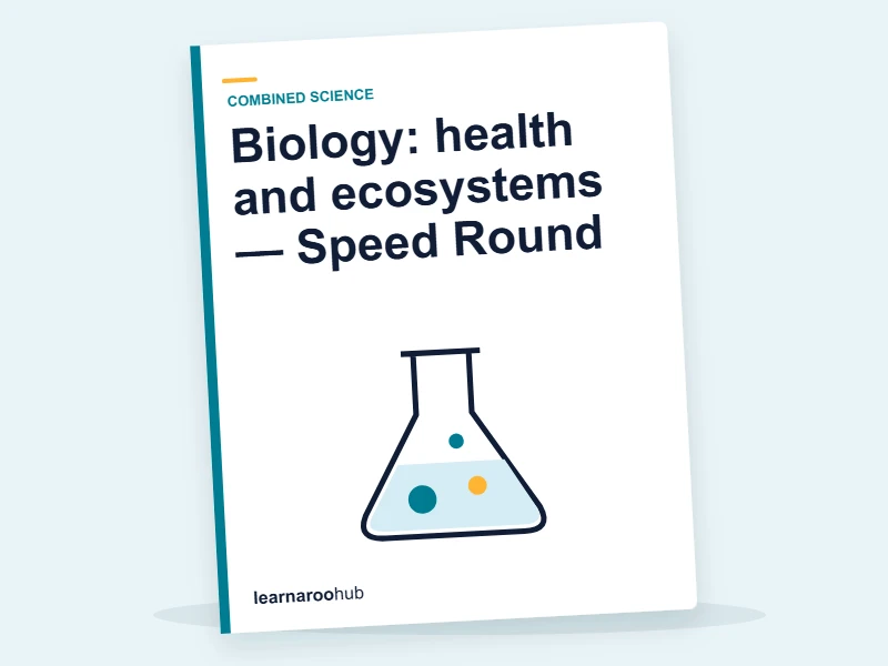 Biology: health and ecosystems — Speed Round — quiz cover