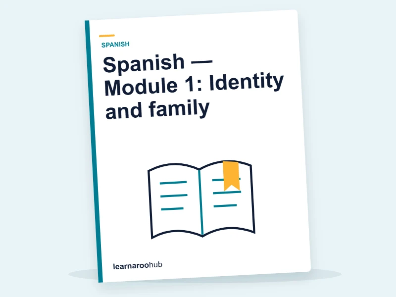 Spanish — Module 1: Identity and family — e-learning module cover