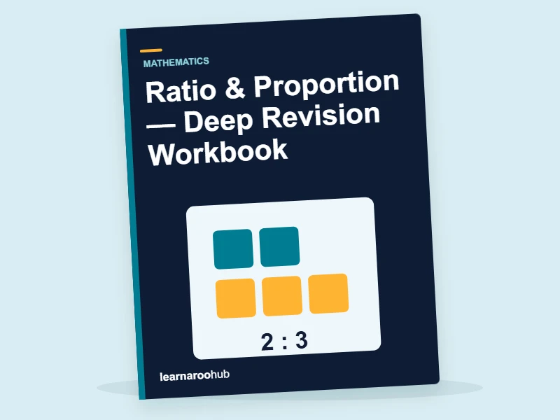 GCSE Maths: Ratio & Proportion — Deep Revision Workbook — activity book cover