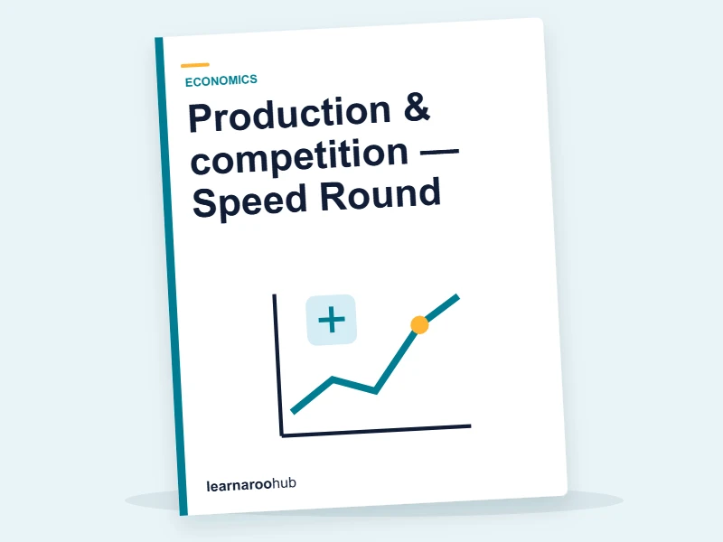 Production & competition — Speed Round — quiz cover