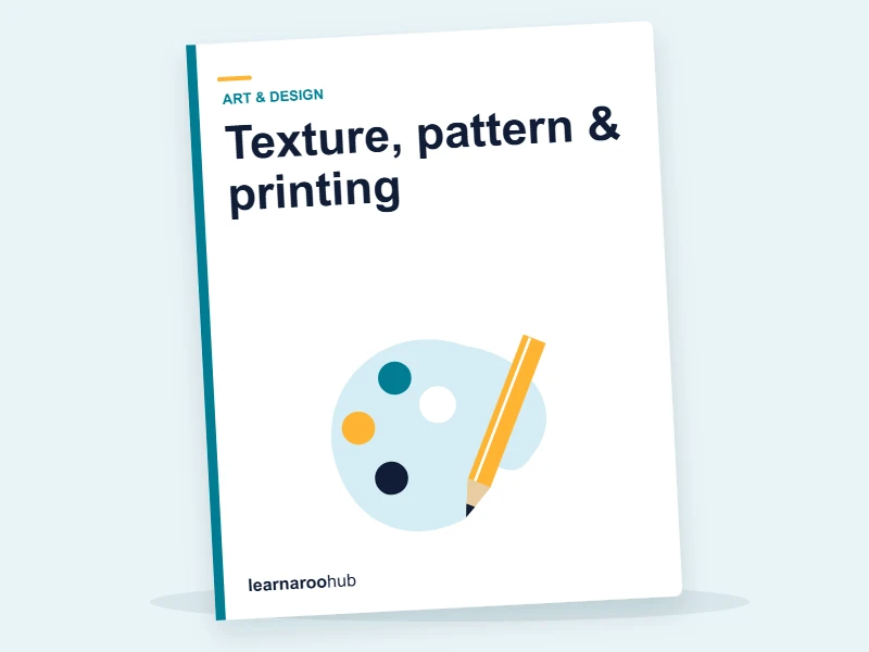 KS1 Art & Design — Module 5: Texture, pattern & printing — e-learning module cover
