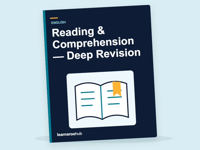 KS3 English: Reading & Comprehension — Deep Revision — activity book cover