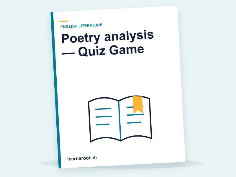Poetry analysis — Quiz Game — quiz cover