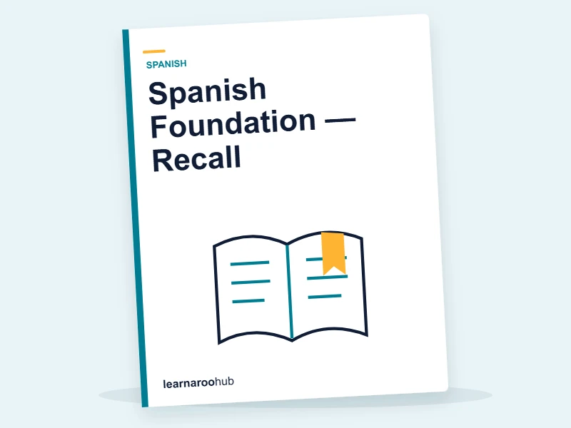 Spanish Foundation — Recall — quiz cover