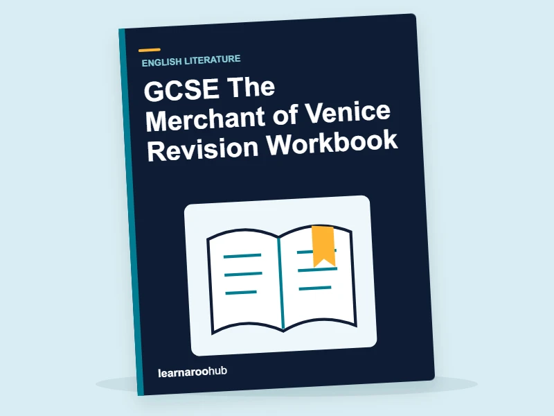 GCSE The Merchant of Venice Revision Workbook — activity book cover