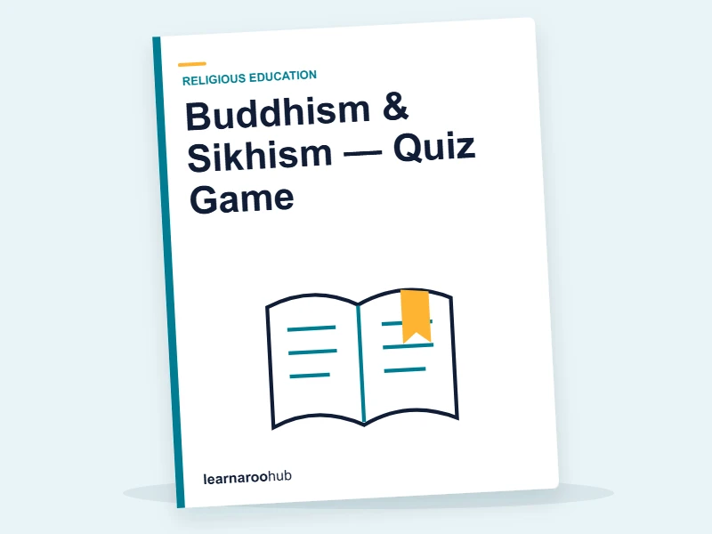 Buddhism & Sikhism — Quiz Game — quiz cover