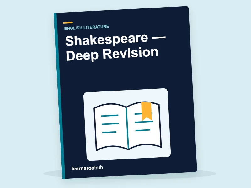 KS3 English: Shakespeare — Deep Revision — activity book cover