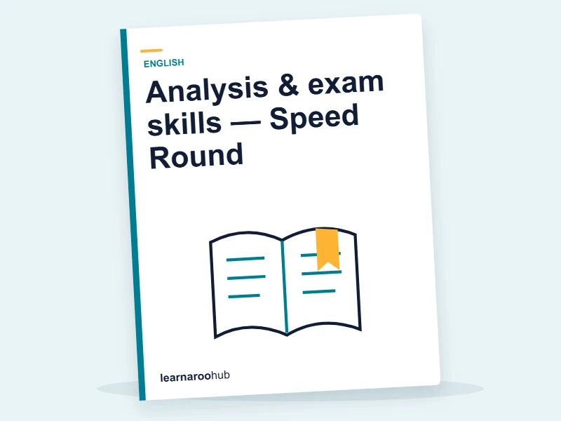Analysis & exam skills — Speed Round — quiz cover