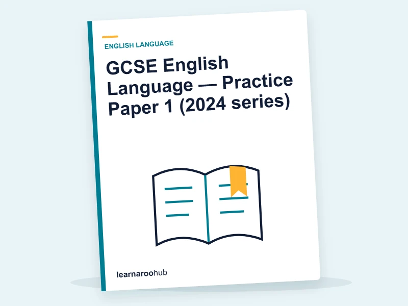 GCSE English Language — Practice Paper 1 (2024 series) — mock practice paper cover