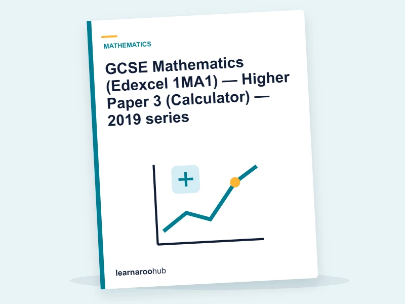 GCSE Mathematics (Edexcel 1MA1) — Higher Paper 3 (Calculator) — 2019 series — mock practice paper cover
