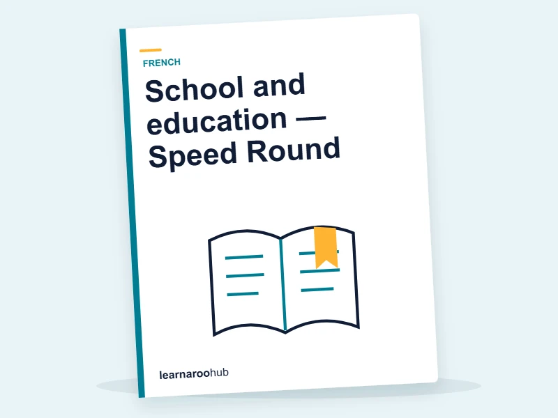 School and education — Speed Round — quiz cover