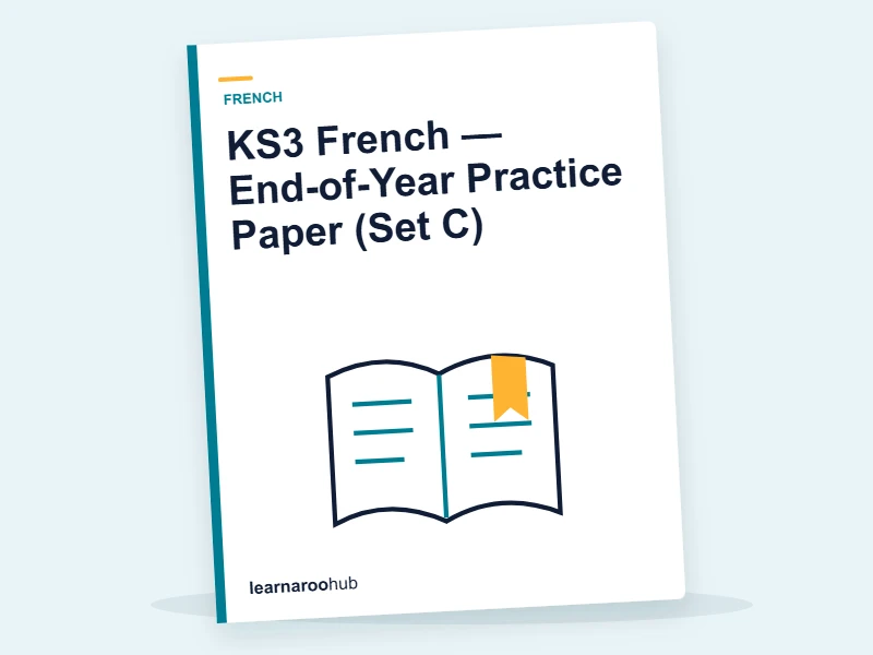 KS3 French — End-of-Year Practice Paper (Set C) — mock practice paper cover