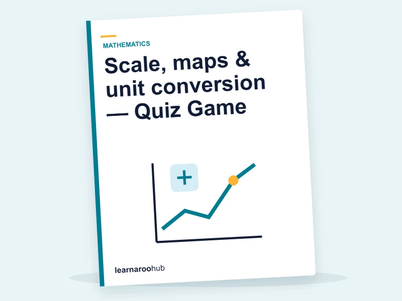 Scale, maps & unit conversion — Quiz Game — quiz cover