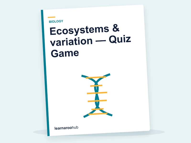 Ecosystems & variation — Quiz Game — quiz cover