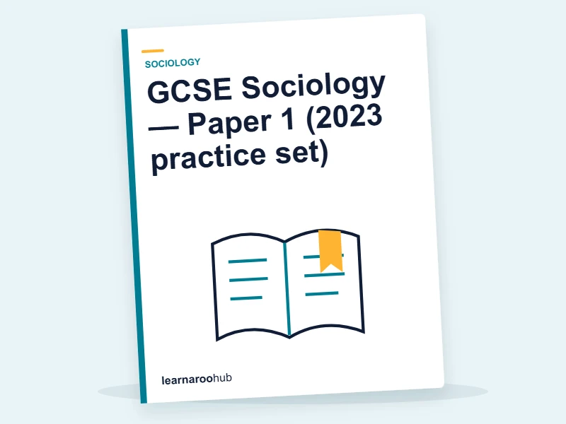 GCSE Sociology — Paper 1 (2023 practice set) — mock practice paper cover
