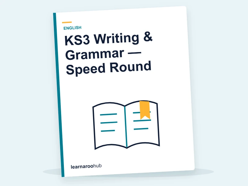 KS3 Writing & Grammar — Speed Round — quiz cover