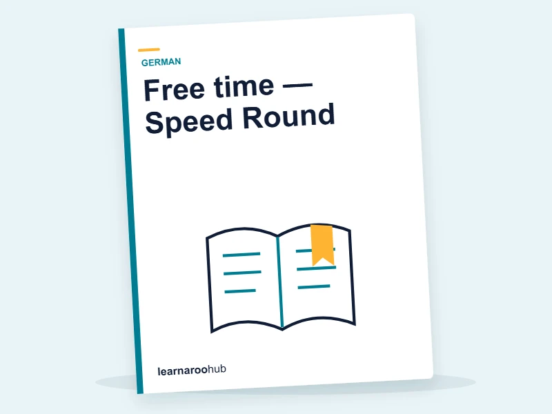 Free time — Speed Round — quiz cover