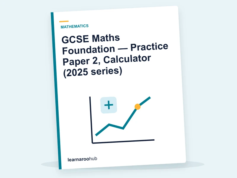 GCSE Maths Foundation — Practice Paper 2, Calculator (2025 series) — mock practice paper cover