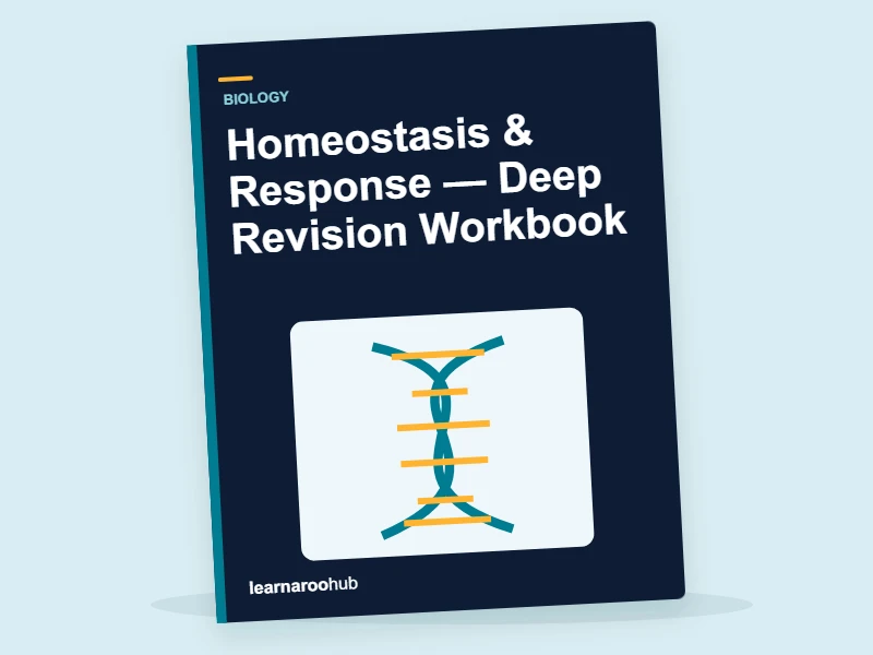 GCSE Biology: Homeostasis & Response — Deep Revision Workbook — activity book cover