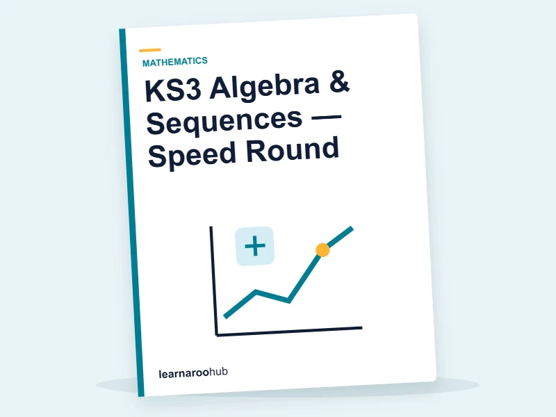 KS3 Algebra & Sequences — Speed Round — quiz cover