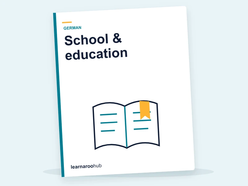GCSE German — Module 3: School & education — e-learning module cover
