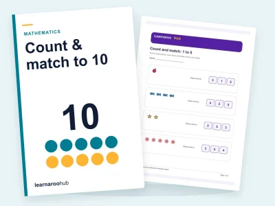 Count & Match to 10 — printable / pdf cover