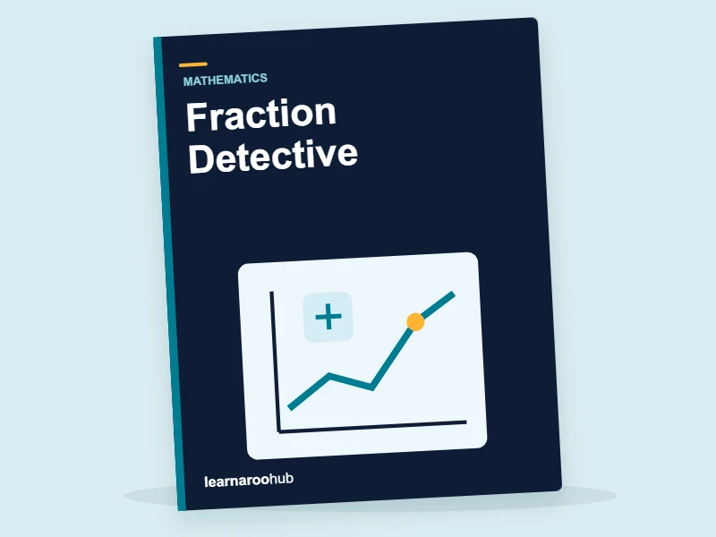 Fraction Detective — activity book cover