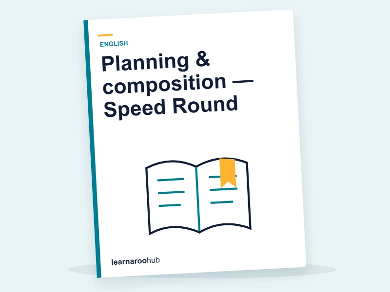 Planning & composition — Speed Round — quiz cover