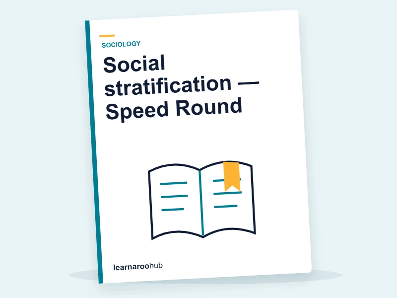 Social stratification — Speed Round — quiz cover
