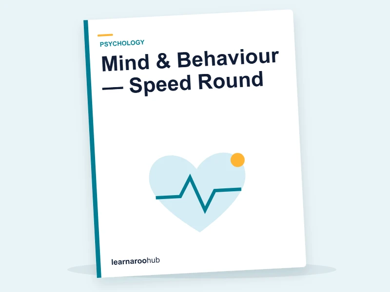 Mind & Behaviour — Speed Round — quiz cover